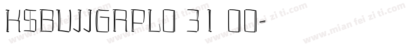 KSBVJJGRPL0 31 00字体转换